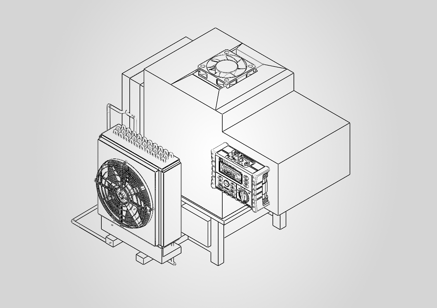 CAD design of the robotic arm